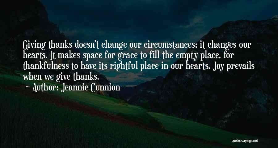 Rightful Place Quotes By Jeannie Cunnion