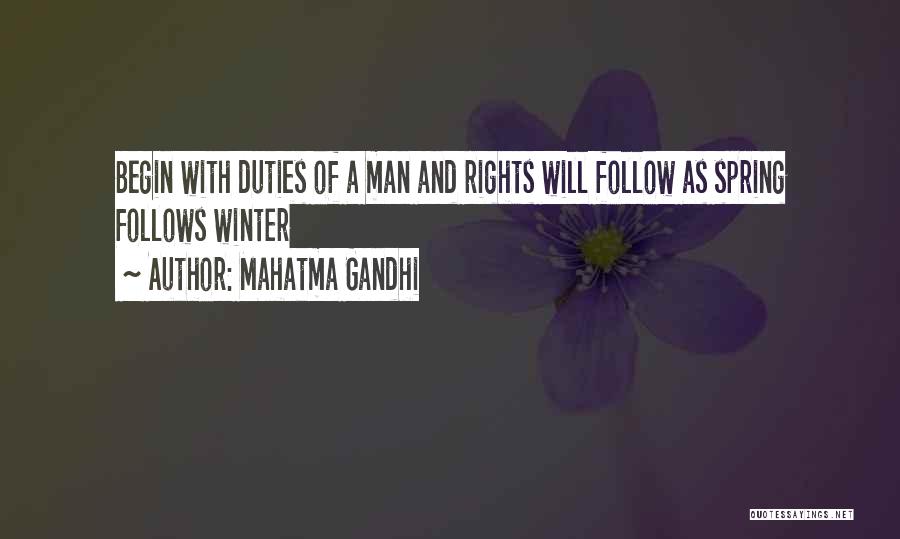 Rights And Duties Quotes By Mahatma Gandhi