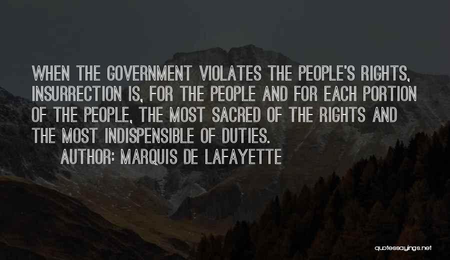 Rights And Duties Quotes By Marquis De Lafayette