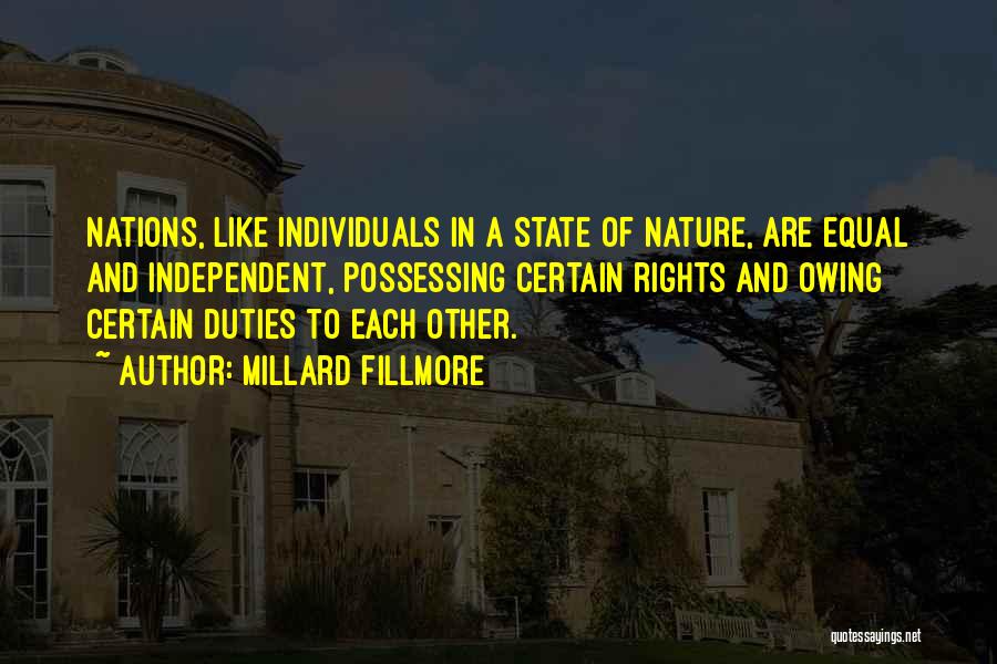 Rights And Duties Quotes By Millard Fillmore