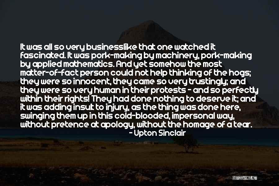 Rights Of A Person Quotes By Upton Sinclair Rights Of A Person Quotes By Upton Sinclair