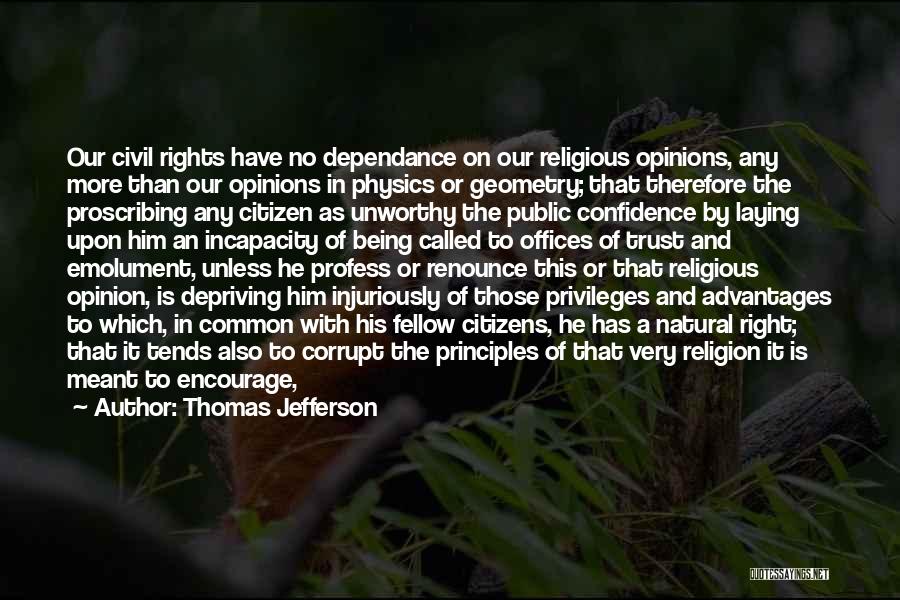 Rights Of Citizens Quotes By Thomas Jefferson