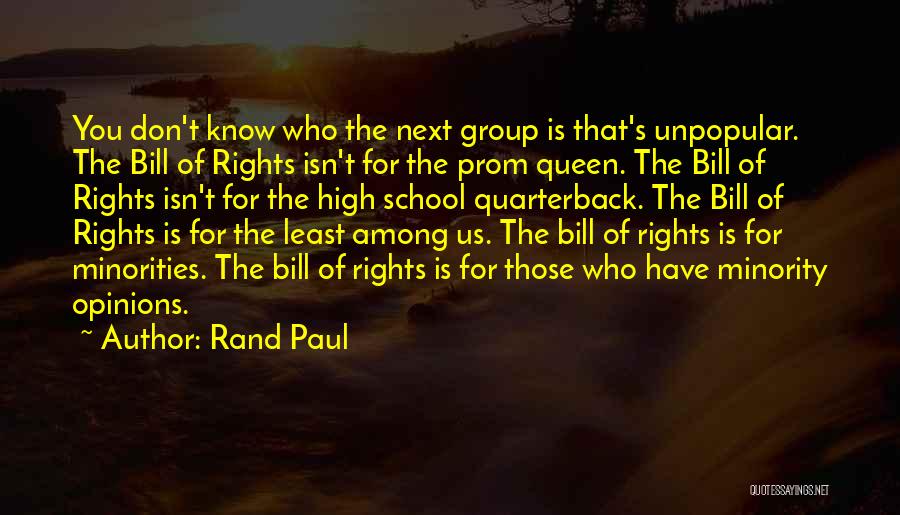 Rights Of Minorities Quotes By Rand Paul