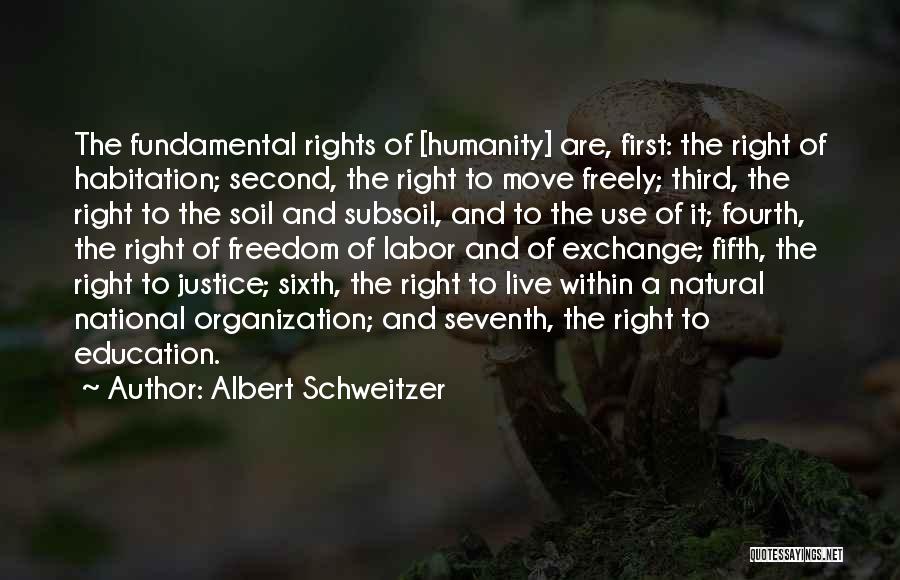 Rights To Education Quotes By Albert Schweitzer