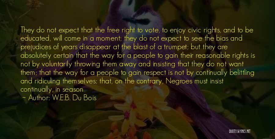 Rights To Education Quotes By W.E.B. Du Bois