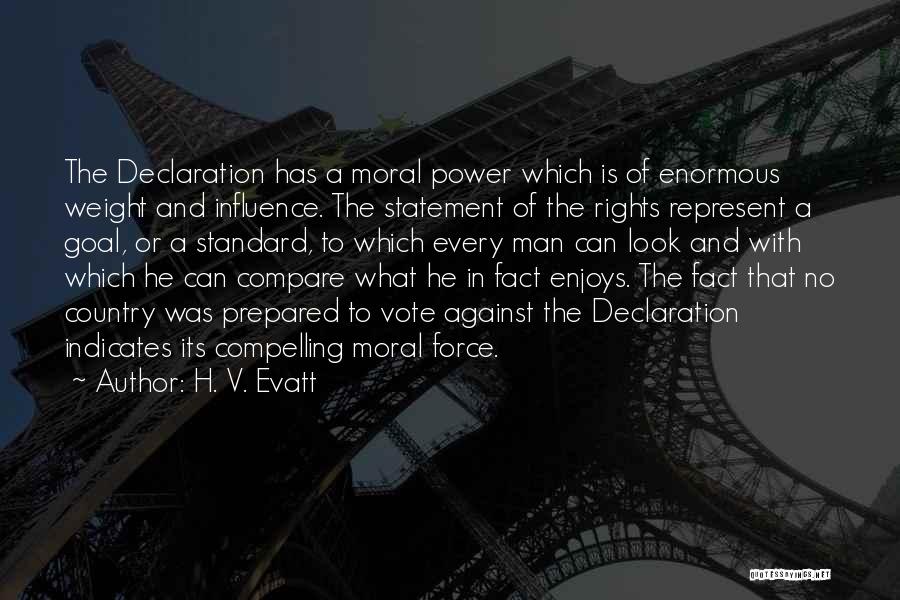 Rights To Vote Quotes By H. V. Evatt
