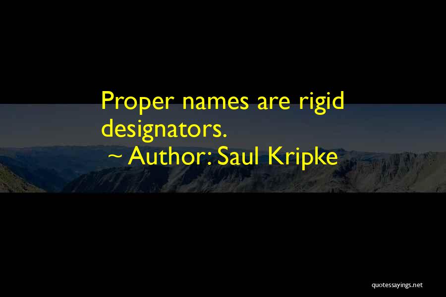 Rigid Quotes By Saul Kripke