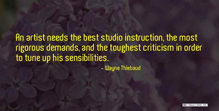 Rigorous Instruction Quotes By Wayne Thiebaud Rigorous Instruction Quotes By Wayne Thiebaud