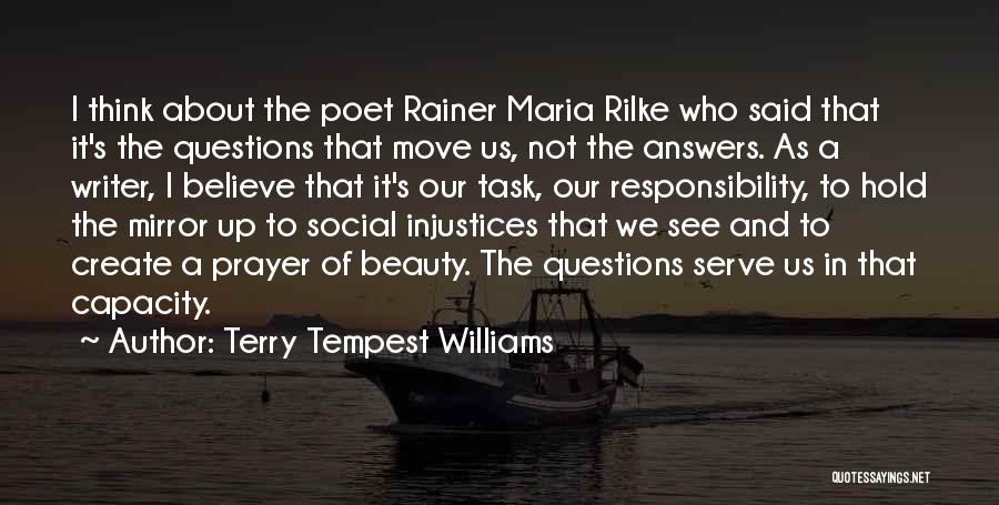 Rilke Answers Quotes By Terry Tempest Williams