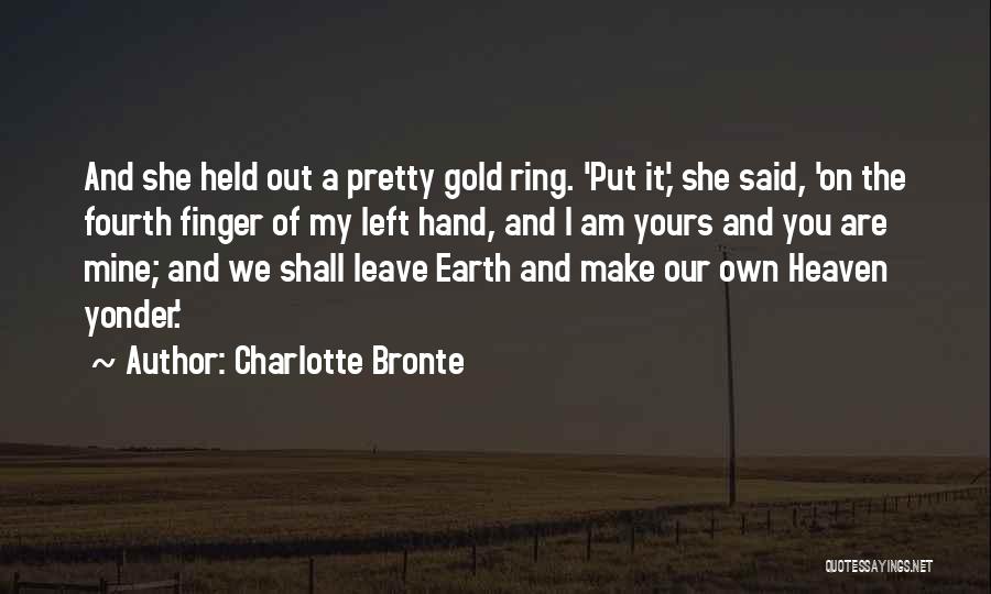 Ring Finger Quotes By Charlotte Bronte