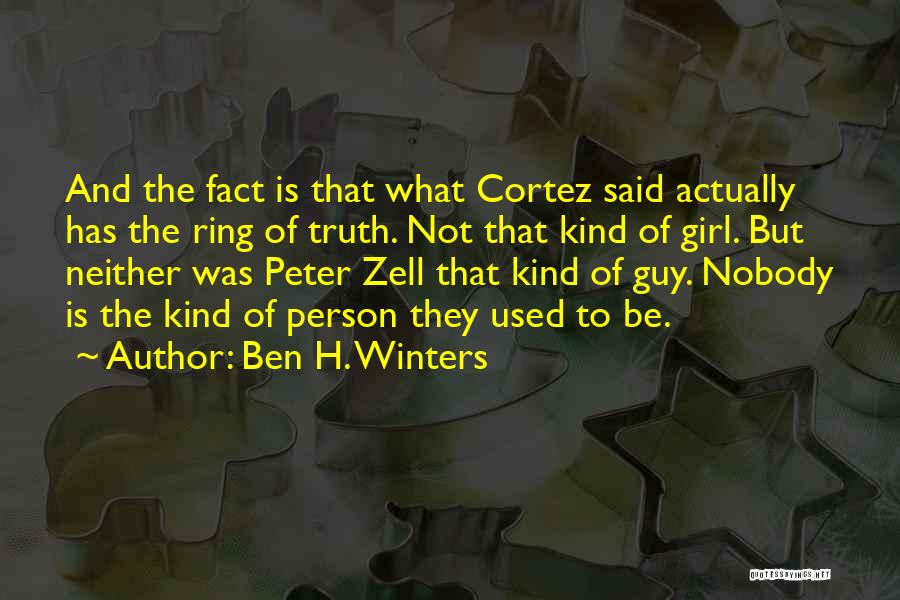 Ring Quotes By Ben H. Winters