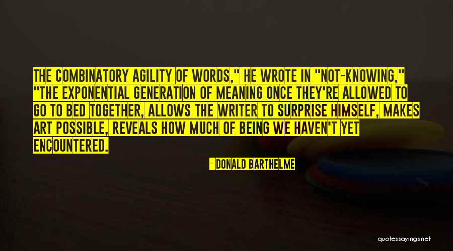 Ringmaster Foxy Quotes By Donald Barthelme Ringmaster Foxy Quotes By Donald Barthelme