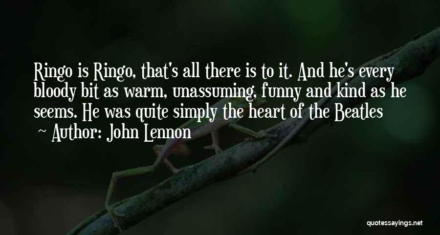 Ringo Quotes By John Lennon