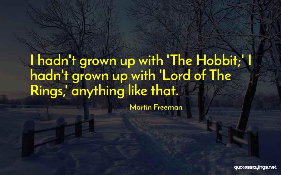 Rings Quotes By Martin Freeman
