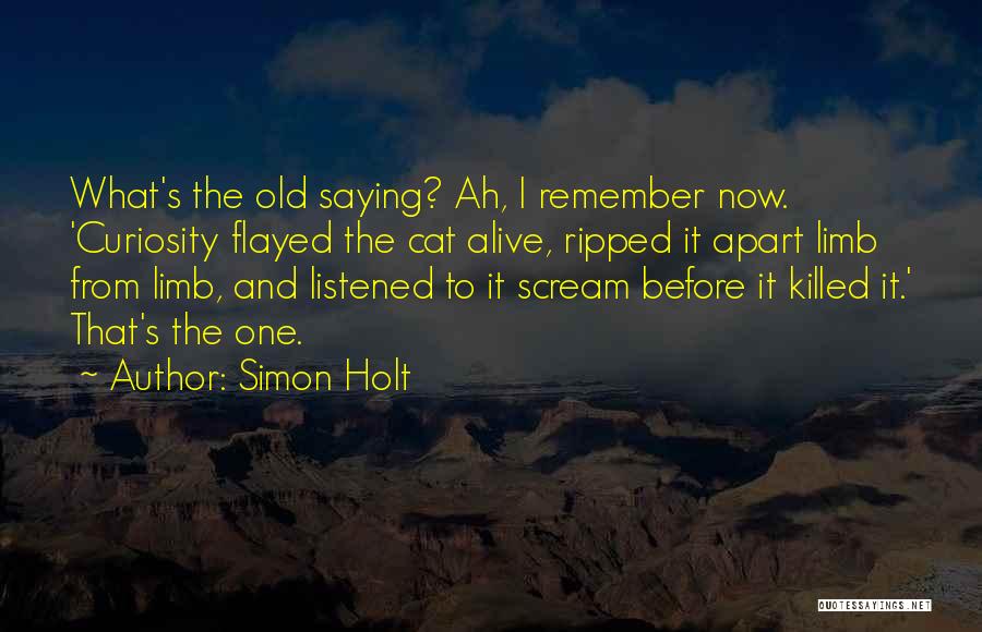 Ripped Apart Quotes By Simon Holt