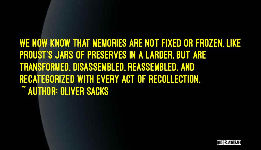 Rischiaril Quotes By Oliver Sacks