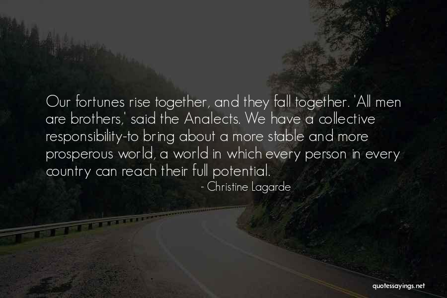 Rise Together Quotes By Christine Lagarde Rise Together Quotes By Christine Lagarde