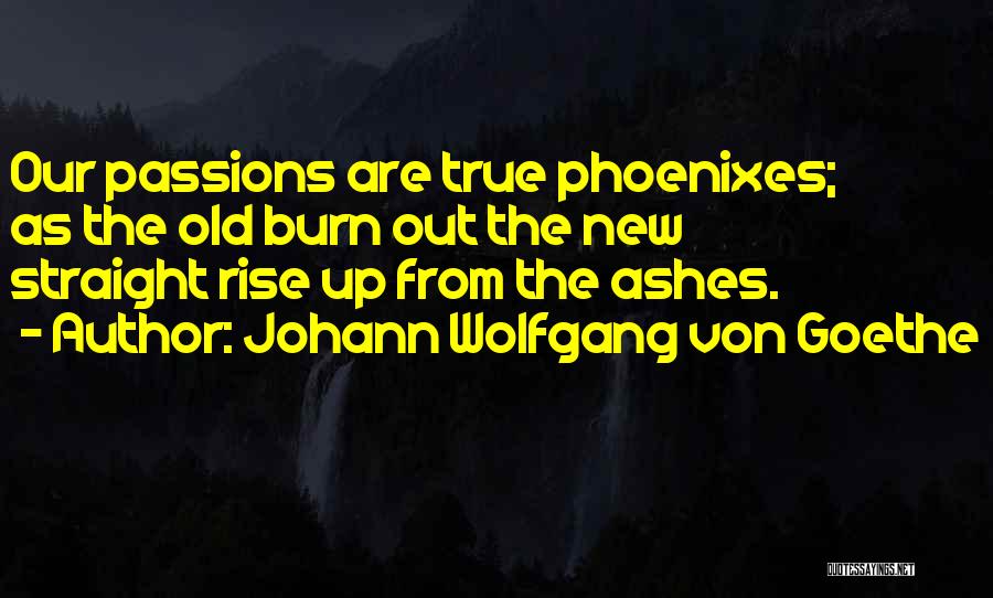 Rise Up From The Ashes Quotes By Johann Wolfgang Von Goethe