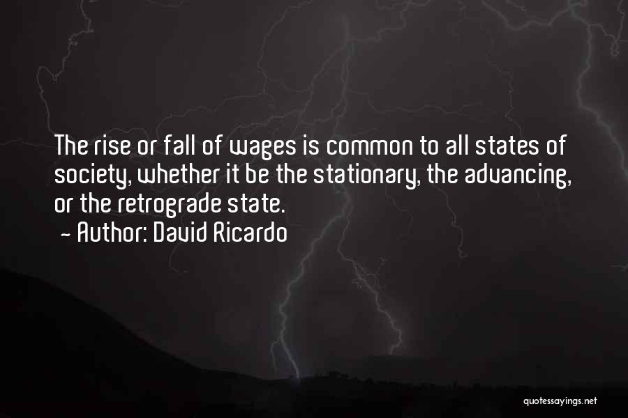 Rise Up When You Fall Quotes By David Ricardo