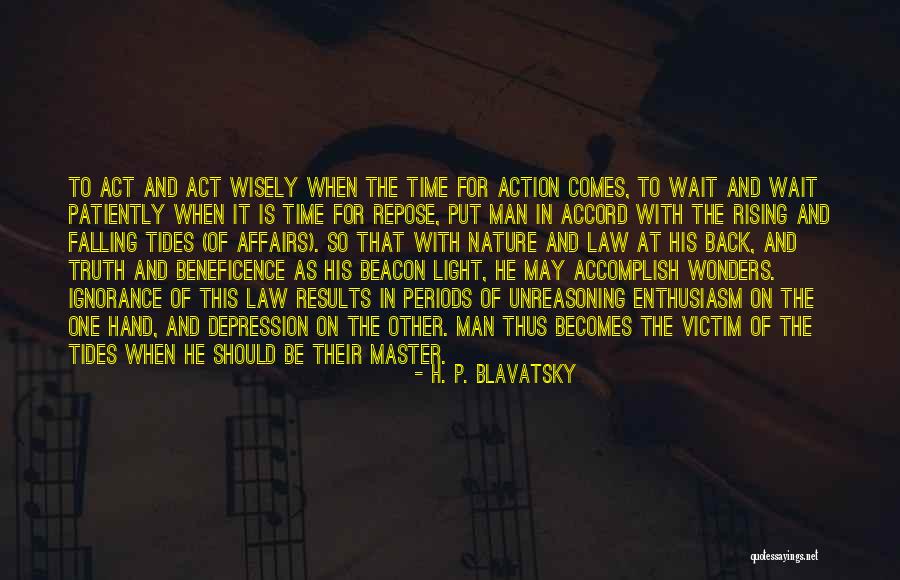 Rising From Depression Quotes By H. P. Blavatsky