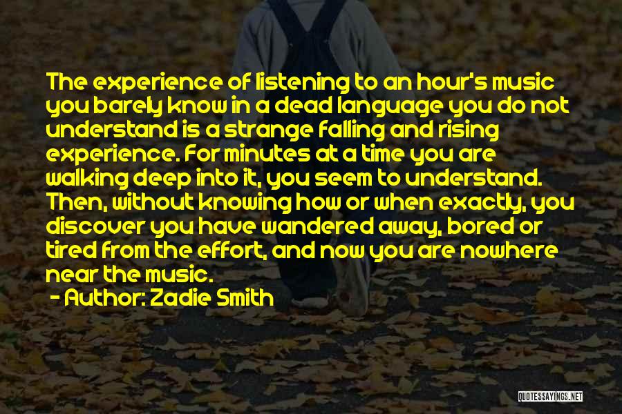 Rising From Falling Quotes By Zadie Smith