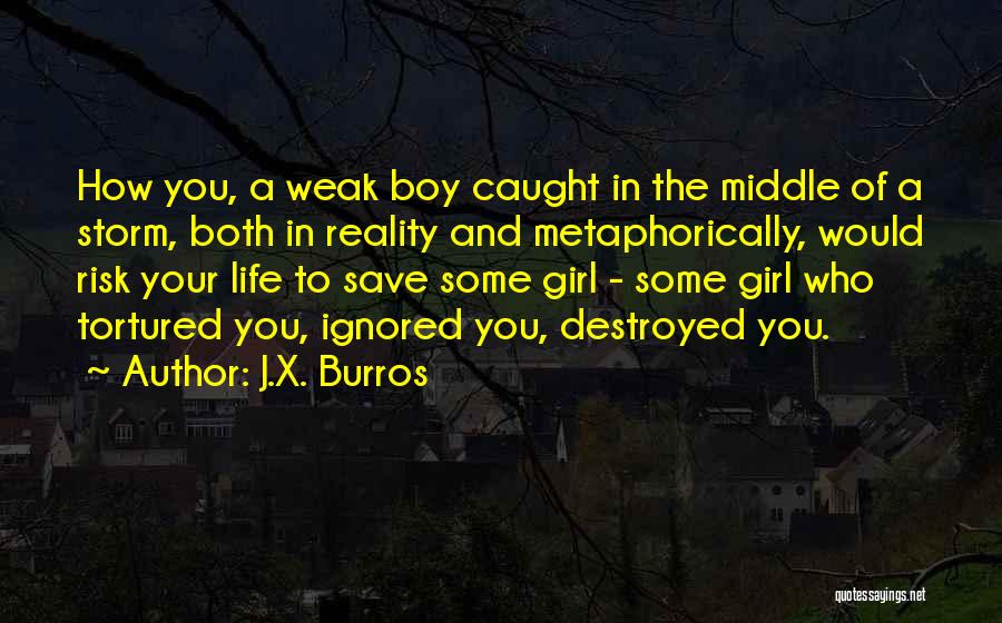 Risk And Love Quotes By J.X. Burros