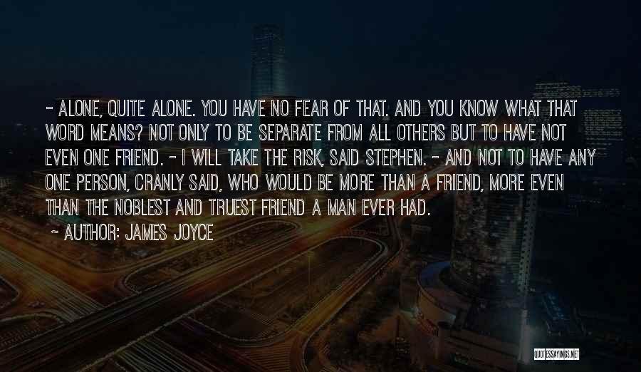 Risk Fear Quotes By James Joyce