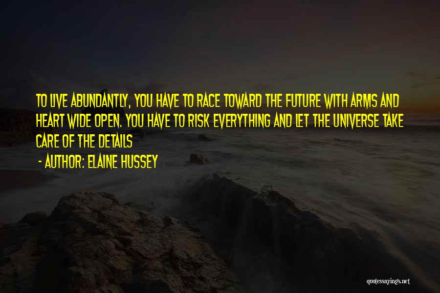 Risk Inspirational Quotes By Elaine Hussey