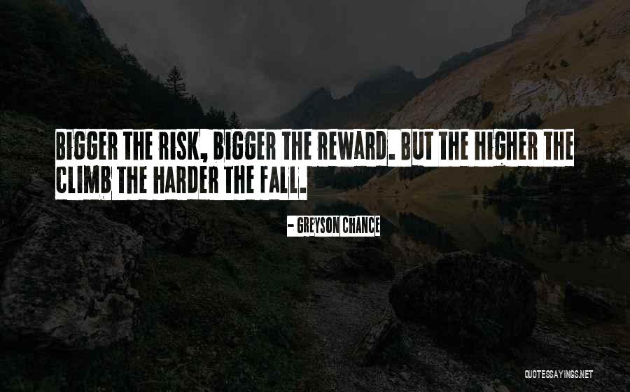 Risk Reward Quotes By Greyson Chance