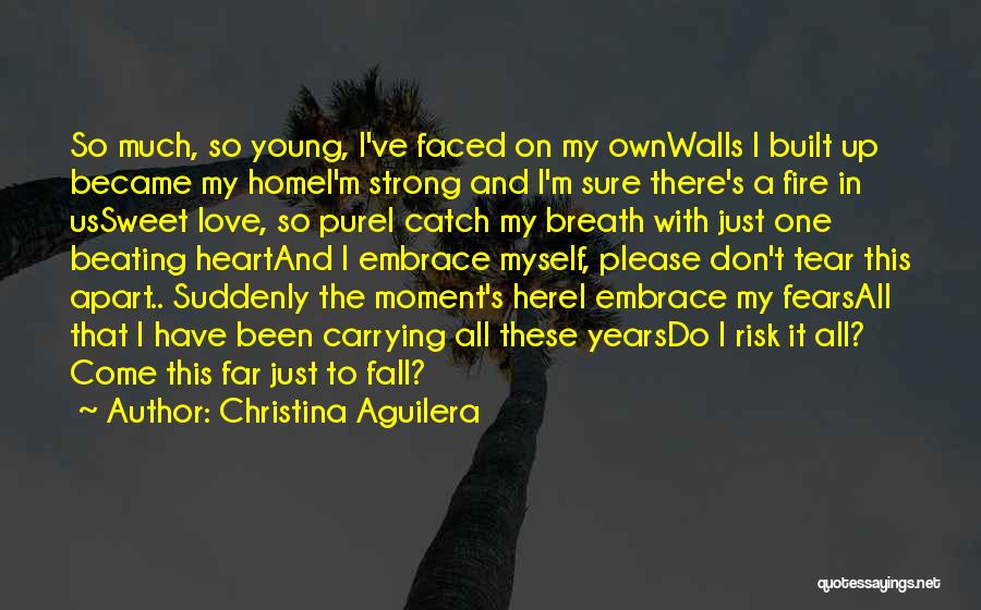 Risk The Fall Quotes By Christina Aguilera