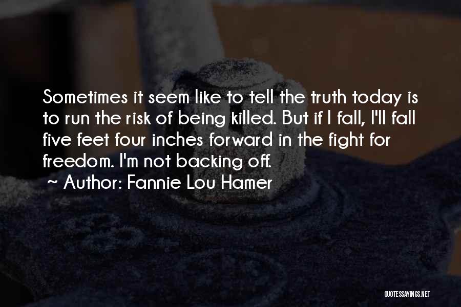 Risk The Fall Quotes By Fannie Lou Hamer