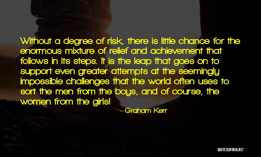 Risk The World Quotes By Graham Kerr