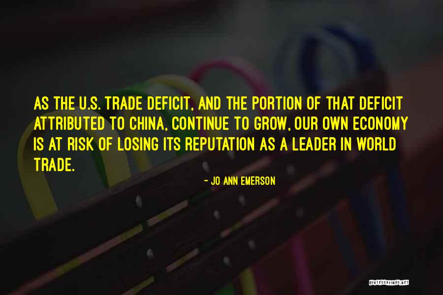 Risk The World Quotes By Jo Ann Emerson