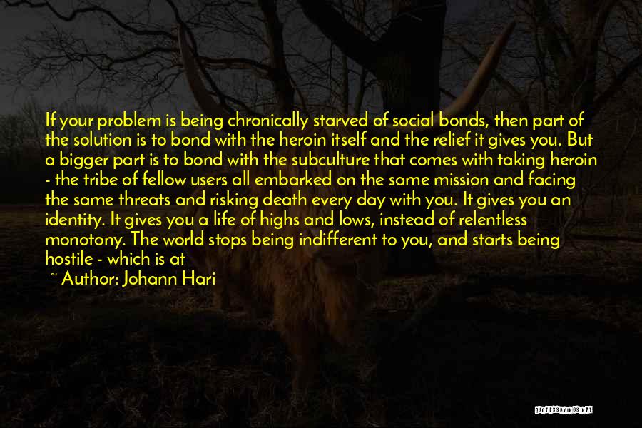 Risking Death Quotes By Johann Hari