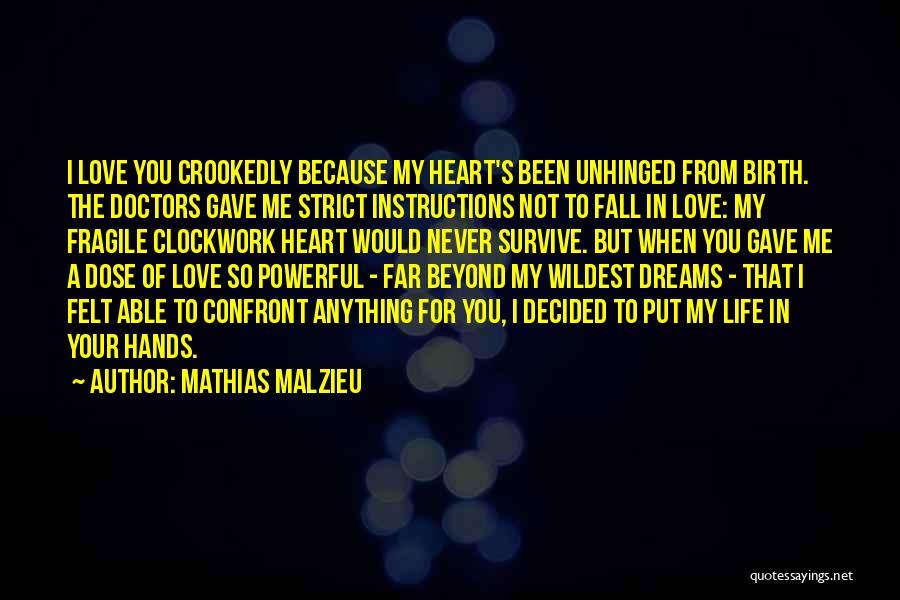 Risking Your Life Quotes By Mathias Malzieu