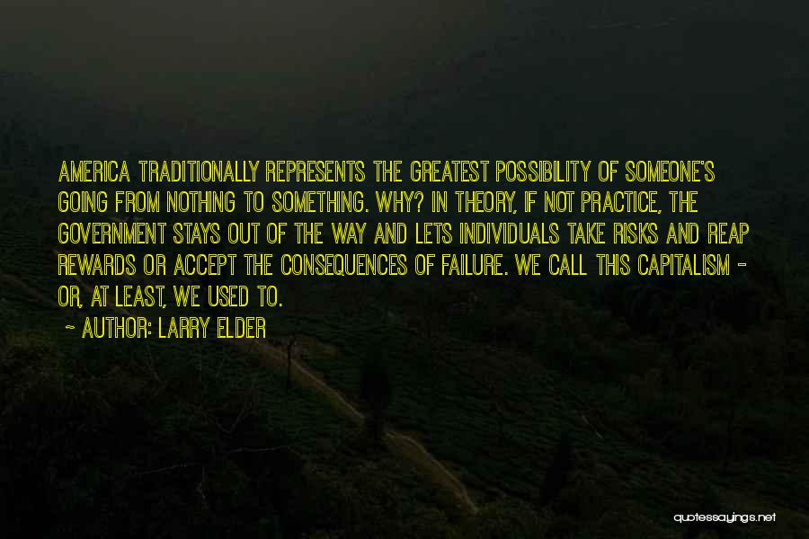 Risks And Consequences Quotes By Larry Elder