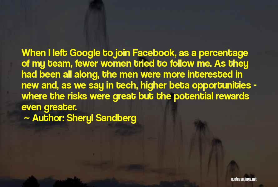 Risks And Rewards Quotes By Sheryl Sandberg