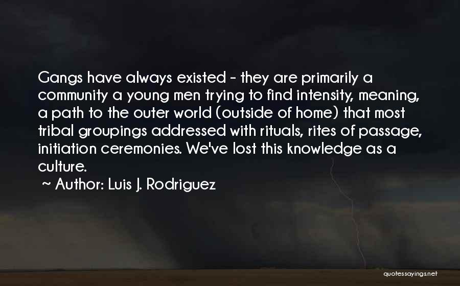 Rites Of Passage Quotes By Luis J. Rodriguez