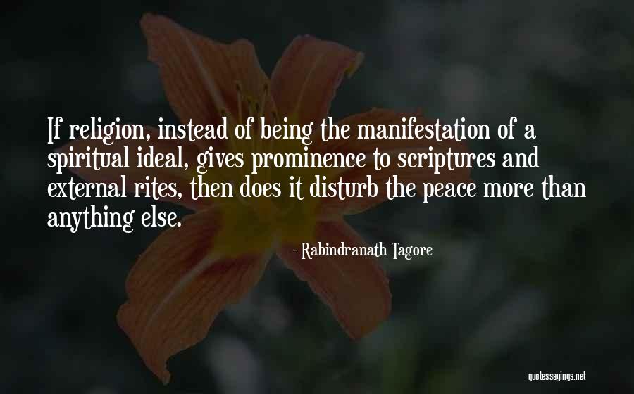 Rites Quotes By Rabindranath Tagore