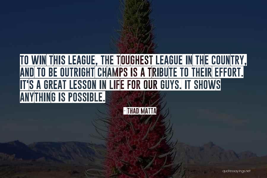 Ritorno Plc Quotes By Thad Matta Ritorno Plc Quotes By Thad Matta