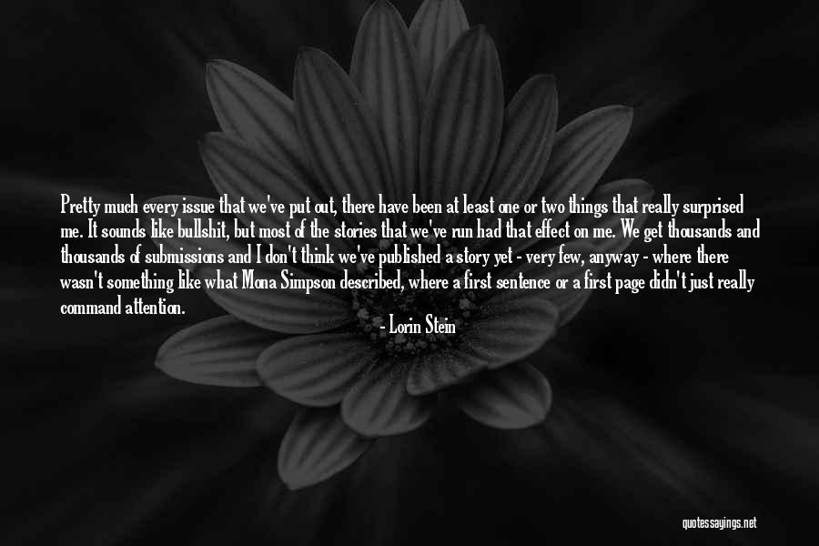 Rituritu Quotes By Lorin Stein