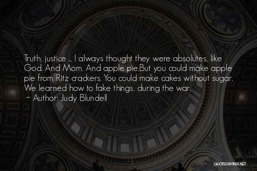 Ritz Crackers Quotes By Judy Blundell
