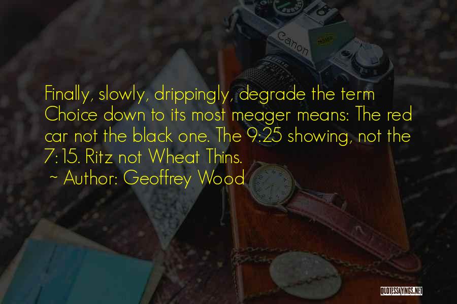 Ritz Quotes By Geoffrey Wood