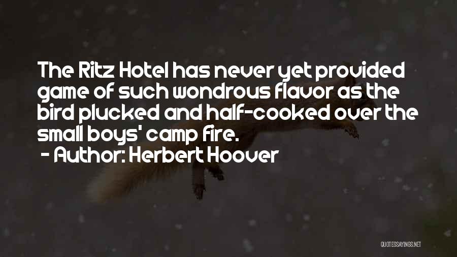 Ritz Quotes By Herbert Hoover