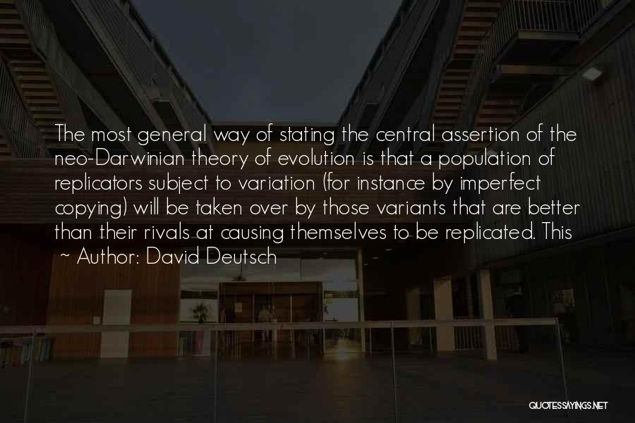 Rivals Quotes By David Deutsch