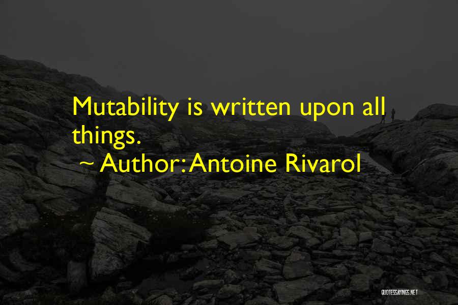 Rivarol Quotes By Antoine Rivarol