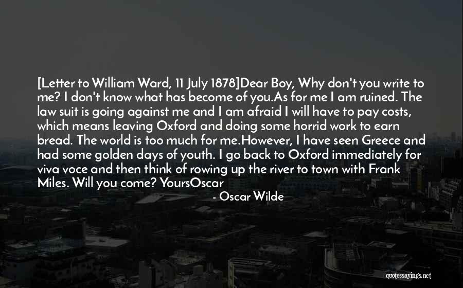 River Town Quotes By Oscar Wilde River Town Quotes By Oscar Wilde