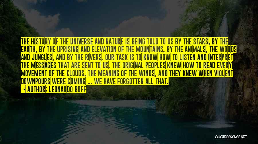 Rivers And Mountains Quotes By Leonardo Boff
