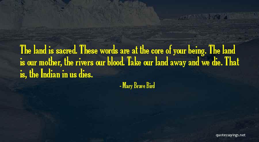 Rivers Of Blood Quotes By Mary Brave Bird