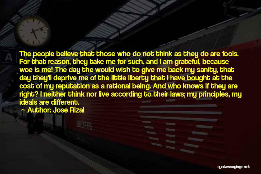 Rizal's Quotes By Jose Rizal